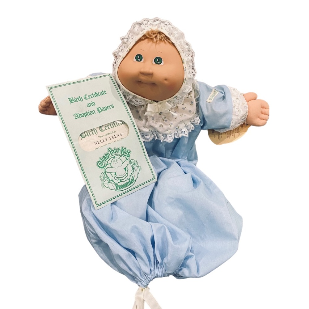 Vintage Coleco 1984 Preemie Cabbage Patch Kids Nelly Leena